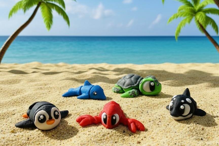 Фиджики - игрушки в виде животных и существ